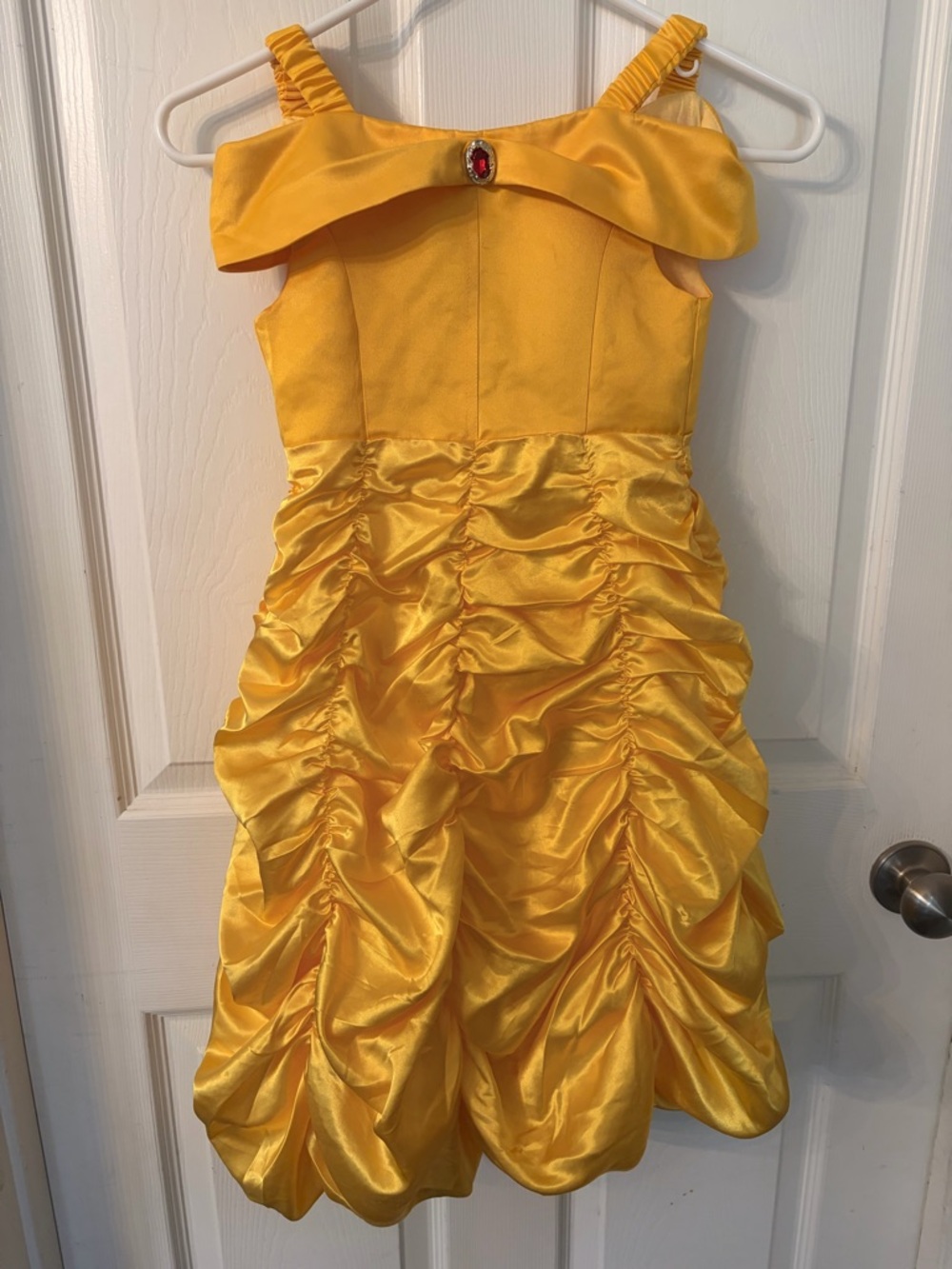 Disney Belle costume Dress off the shoulder 5t dress up Beauty and the Beast